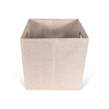 Cube Tweed Storage Bin - John Louis Home - Closet Bins