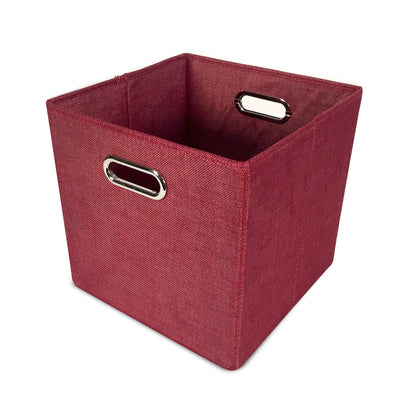 Cube Tweed Storage Bin - John Louis Home - Closet Bins