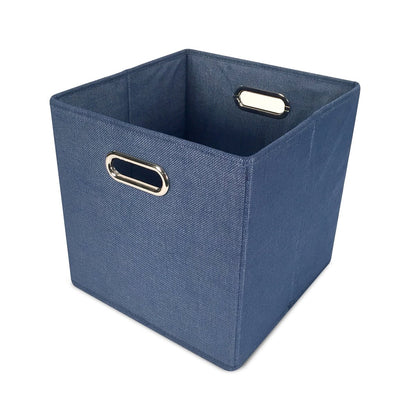 Cube Tweed Storage Bin - John Louis Home - Closet Bins