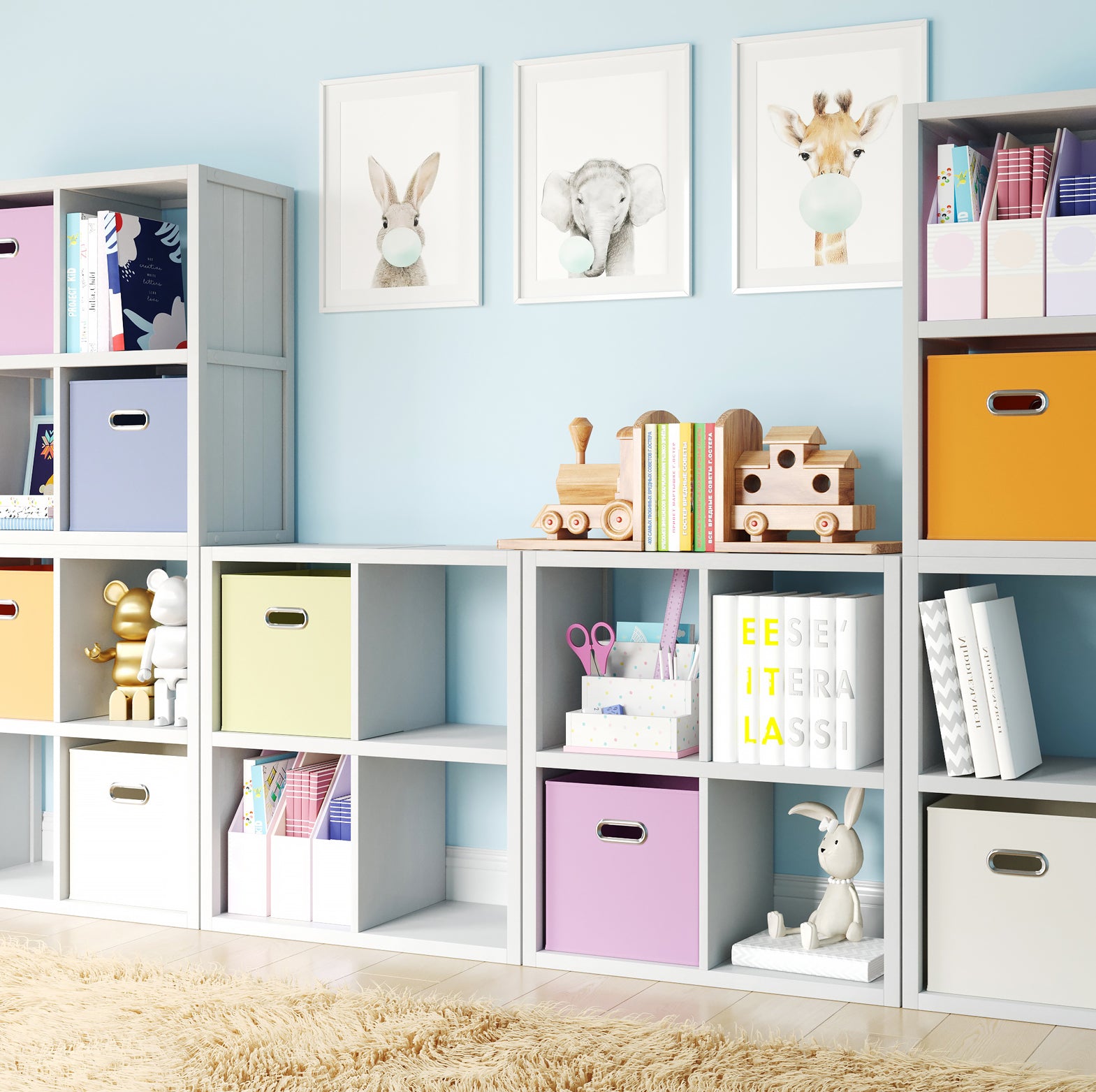 cube organizer in kids room comparison