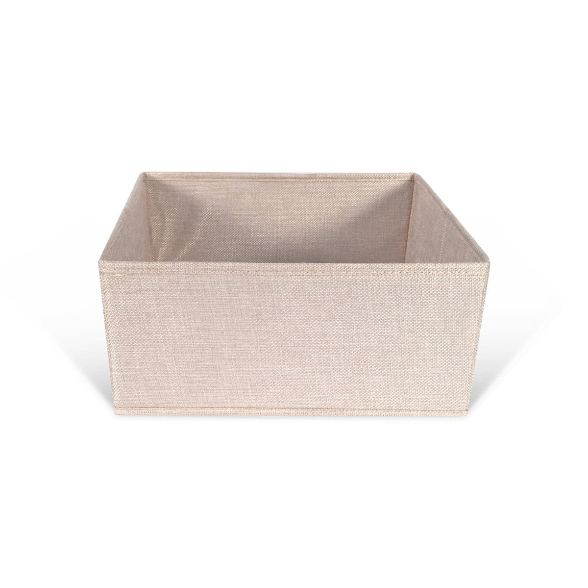 Half Cube Tweed Storage Bin - John Louis Home - Closet Bins