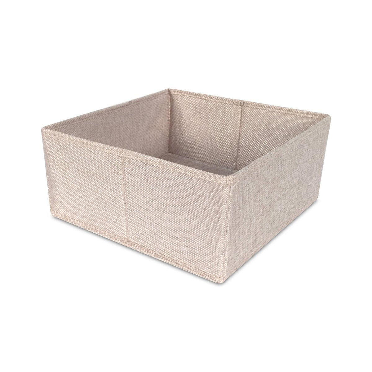 Half Cube Tweed Storage Bin - John Louis Home - Closet Bins