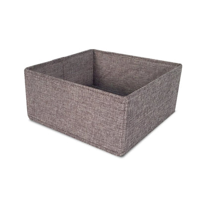 Half Cube Tweed Storage Bin - John Louis Home - Closet Bins