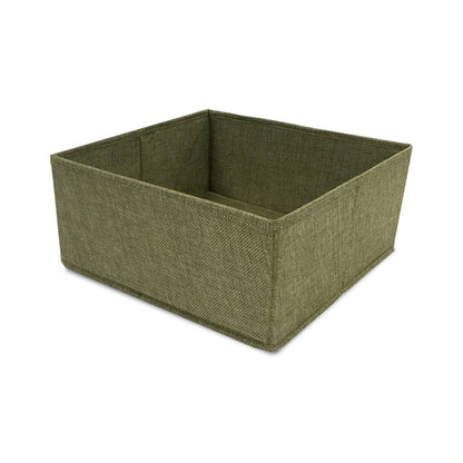 Half Cube Tweed Storage Bin - John Louis Home - Closet Bins