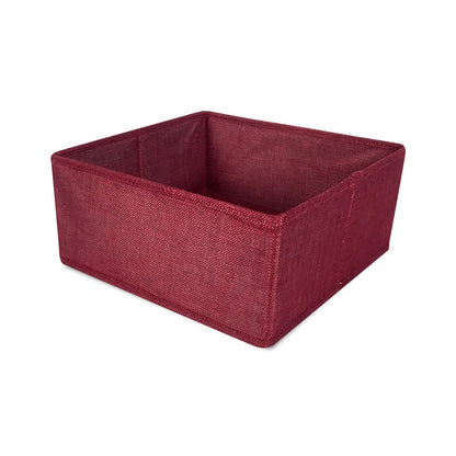 Half Cube Tweed Storage Bin - John Louis Home - Closet Bins