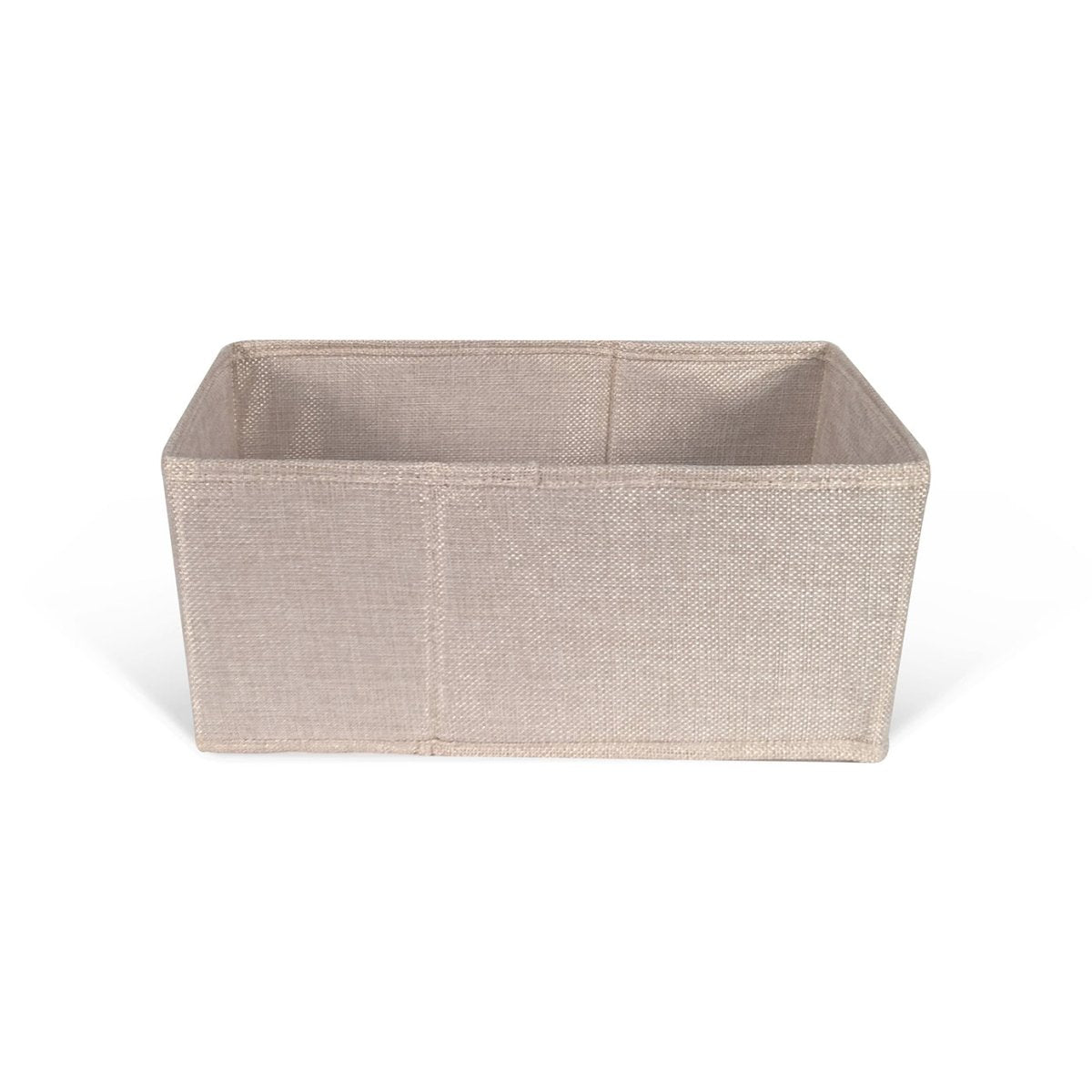 Half Rectangle Tweed Storage Bin - John Louis Home - Closet Bins