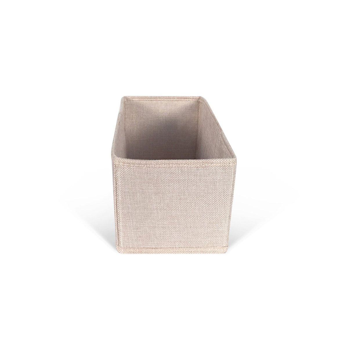 Half Rectangle Tweed Storage Bin - John Louis Home - Closet Bins