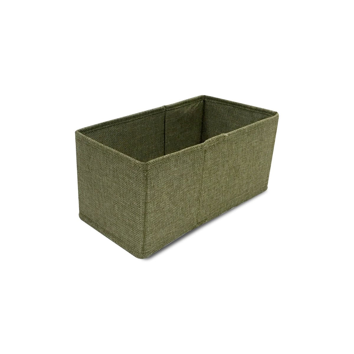 Half Rectangle Tweed Storage Bin - John Louis Home - Closet Bins