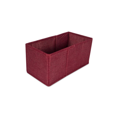 Half Rectangle Tweed Storage Bin - John Louis Home - Closet Bins