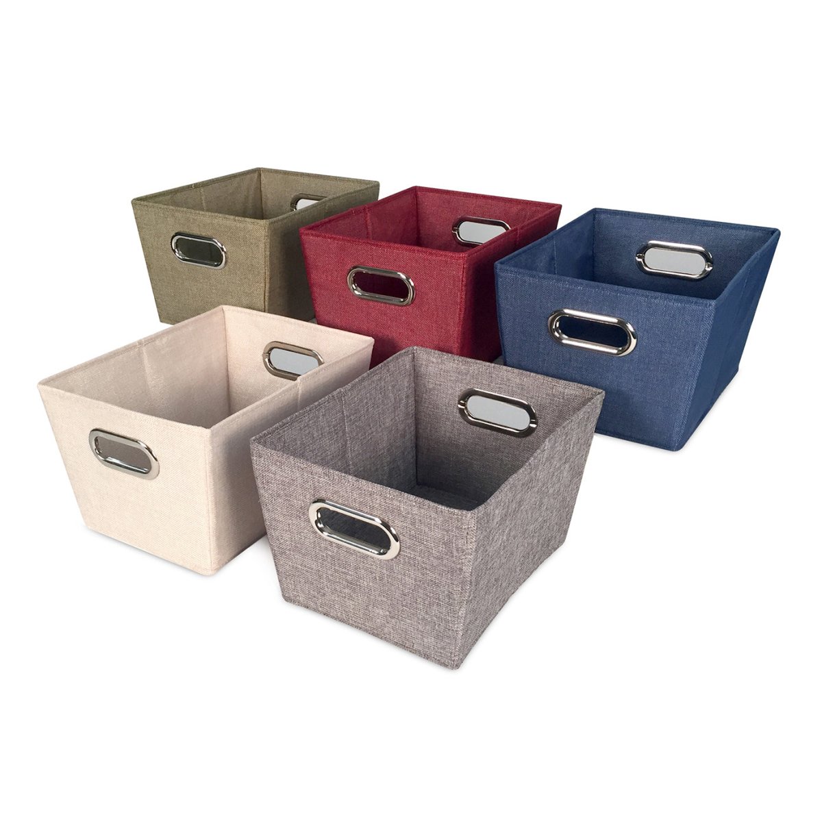 Rectangle Tweed Storage - John Louis Home - Closet Bins