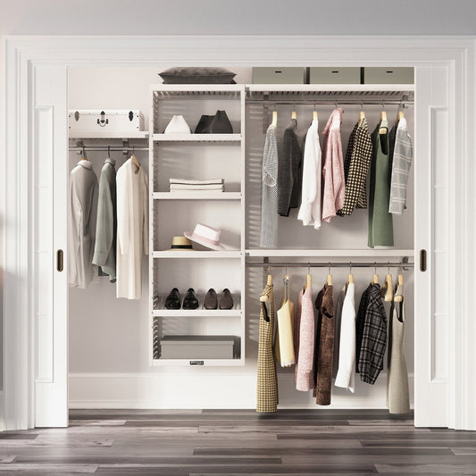 Solid Wood Closet Organizer - John Louis Home - Closet Organizers