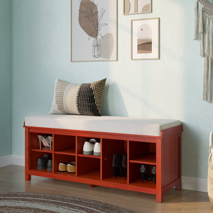 Solid Wood Shoe Bench - John Louis Home - Storage & Entryway Benches