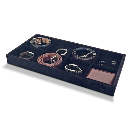 Tie & Belt Tray Drawer Insert - John Louis Home - Jewelry Tray