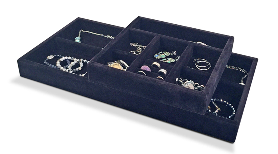 John Louis Home multi-sized Stackable Jewelry Trays 