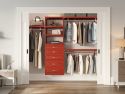 John Louis Home closet organizer in bedroom closet with 5 drawers
