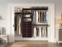 John Louis Home closet organizer in bedroom closet with 6 drawers
