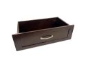 A solid wood John Louis Home 12in. deep drawer with a shaker styled drawer face featuring a felt bottom shown on a white background