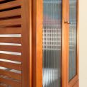 Woodcrest Fluted Glass Doors