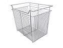 A John Louis Home 20 inch deep wire laundry basket against a white background.