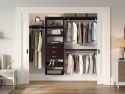 John Louis Home closet organizer in bedroom closet with 3 drawers
