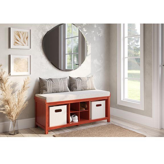 Multi Material Shoe Storage Bench | Functional Furniture Entryway