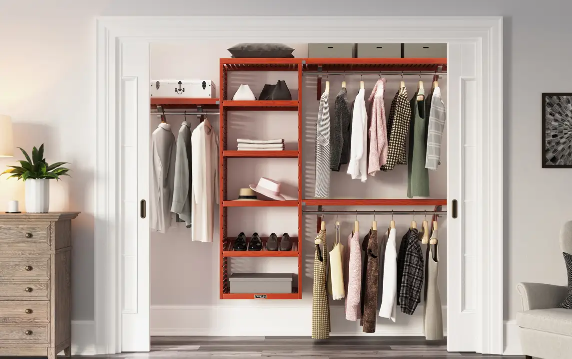 Video of how a John Louis Home closet organizer system is installed