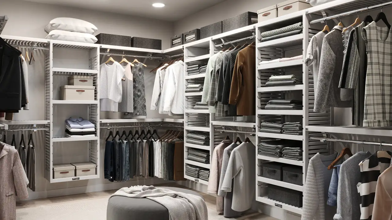 Video of how to design your walk in closet with John Louis Home closet organizer systems